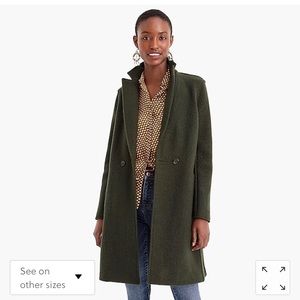 J crew daphne topcoat in Italian boiled wool